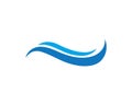 wave water logo beach vector