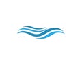 wave water logo beach vector Royalty Free Stock Photo