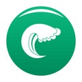 Wave water summer icon vector green Royalty Free Stock Photo