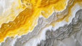 Wave of yellow and white oil brush hand drawn stroke. Abstract varnish splash trace shape. Glossy oil paint smear long Royalty Free Stock Photo