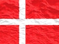 Waved Denmark Flag