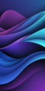 Waved Shapes in Blue and Violet Royalty Free Stock Photo