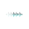 waveform audio track amplitude vector illustration