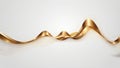 Waveform smooth curved lines Abstract design element Technological luxury background