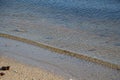 Wavelet on the beach Royalty Free Stock Photo