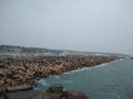 Wavelet blocks on Vizhinjam sea port Thiruvananthapuram Kerala