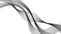 Abstract backdrop with monochrome wave gradient lines Royalty Free Stock Photo