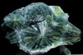 Wavellite from mine in Garland County, Arkansas, showing spherical structure.