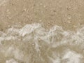 Waves in Ajman beach, closer view of sea water