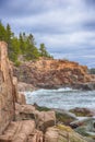 Waves along coastline, Acadia National Park, Maine