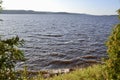 Waves along the shore of Lake Temiskaming Royalty Free Stock Photo