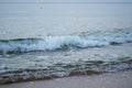 Waves at the Baltic sea shore line