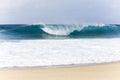 The waves of Banzai Pipeline, Hawaii Royalty Free Stock Photo