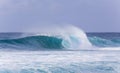 The waves of Banzai Pipeline, Hawaii Royalty Free Stock Photo