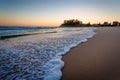 Waves on beach Coolangatta Early Morning Sunrise Queensland Australia
