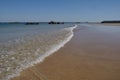 Waves on the beach in Erquy Royalty Free Stock Photo