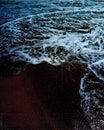 Waves beach hawksbay seaside oceans lakes revers nature photo photography photographer Royalty Free Stock Photo