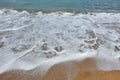 waves on the beach of kuta bali Royalty Free Stock Photo
