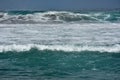 waves on the beach of kuta bali Royalty Free Stock Photo