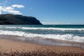 Waves on the beach at Old Woman Bay, Lake Superior Provincial Park, Ontario, Canada Royalty Free Stock Photo