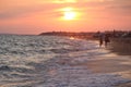 Waves on the beach at sunset. Photo 10