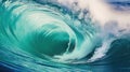 waves beauty ocean background Royalty Free Stock Photo