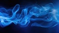 waves blue smoke pattern Royalty Free Stock Photo