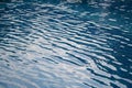 Waves on blue water surface in swimming pool Royalty Free Stock Photo
