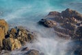 Waves Blurred By Long Exposure Royalty Free Stock Photo