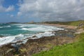 Waves breaking on Fistral beach Newquay North Cornwall UK Royalty Free Stock Photo