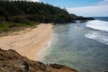 Waves breaking on Gris Gris Beach, Souillac, Mauritius