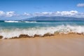 Waves Breaking On A Hawaiian Beach