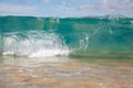 Waves breaking on the shore of Big Beach