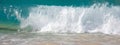 Waves breaking on the shore of Big Beach