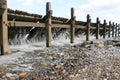 Waves coming through the Breaker Royalty Free Stock Photo