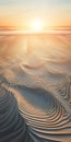 Realistic Sunset Dune Patterns: A Hyper-detailed Rendering