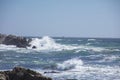 Waves Crash on Rocks along 17 mile drive California