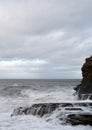 Waves Crash on the Rocks. Royalty Free Stock Photo