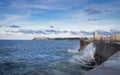 Waves crashing against the wall of El Malecon - Havana, Cuba