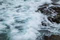 Waves crashing on Eoropie Beach on the coast of Outer Hebrides of Scotland