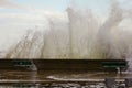 Waves Crashing at Narragansett Town Beach Royalty Free Stock Photo