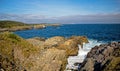 Waves Crash Into An Inlet Along The Coast Of Cape Breton Royalty Free Stock Photo