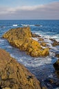 Rugged Seascape Off Cape Breton In Nova Scotia, Canada Royalty Free Stock Photo