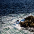 Turbulent Waters Off The Atlantic Coast Of Nova Scotia Royalty Free Stock Photo