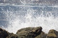 Waves crashing on the Rugged Newfoundland and Labrador coastline Royalty Free Stock Photo