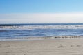 Waves crashing into the sand at Coligny beach Hilton head island south Carolina