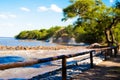 Waves crashing on the shore, coast of Puerto Madero ecological reserve