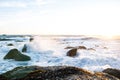 Waves Crashing in South Africa