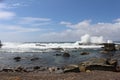 Waves crushing at Terrigal Beach Royalty Free Stock Photo