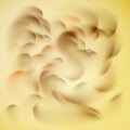 Waves or curls on a beige background Royalty Free Stock Photo